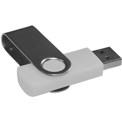 Карта памяти USB Flash 2.0 "Dot", 16 Gb, белый, серебристый - 3