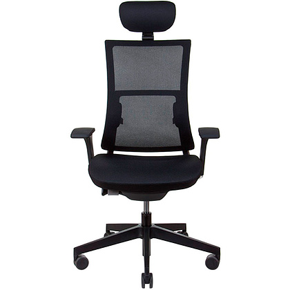 Кресло для руководителя Profim "Violle 151SFL P62PU Black", ткань, сетка, пластик, черный - 3