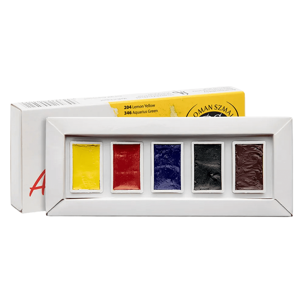 Краски акварельные "Aquarius. Starter set", 5 цветов, кюветы