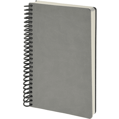 Ежедневник недатированный "Agenda", А5, на спирали, серый - 2