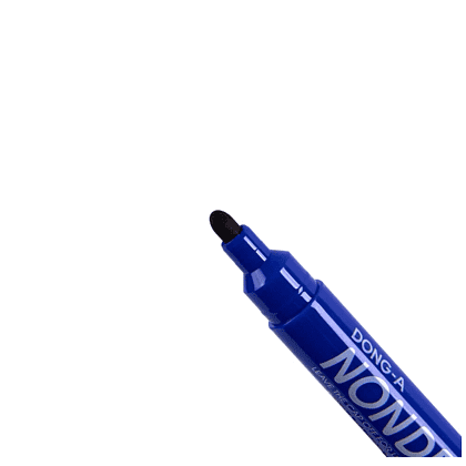 Маркер перманентный "Non-Dry", синий - 4