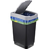 Урна для мусора IDEA, 25 л, пластик, черный, серый - 6