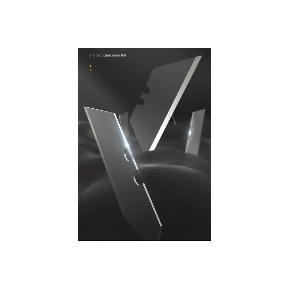 Нож строительный Deli HS EHT4008, 135x30 мм, трапеция, Soft Touch, черный - 5