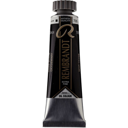 Краски масляные "Rembrandt", 735 оксид черный, 15 мл, туба