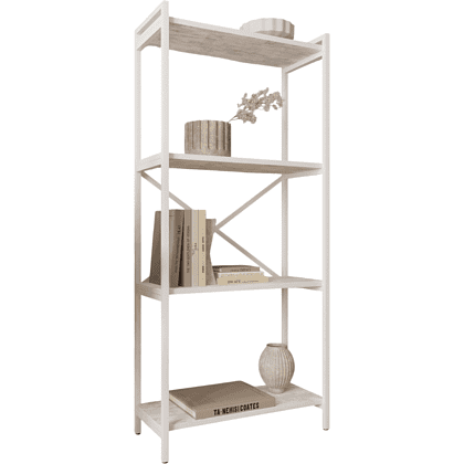 Стеллаж ALLERD RION, белый муар, 675х300х1500, энигма