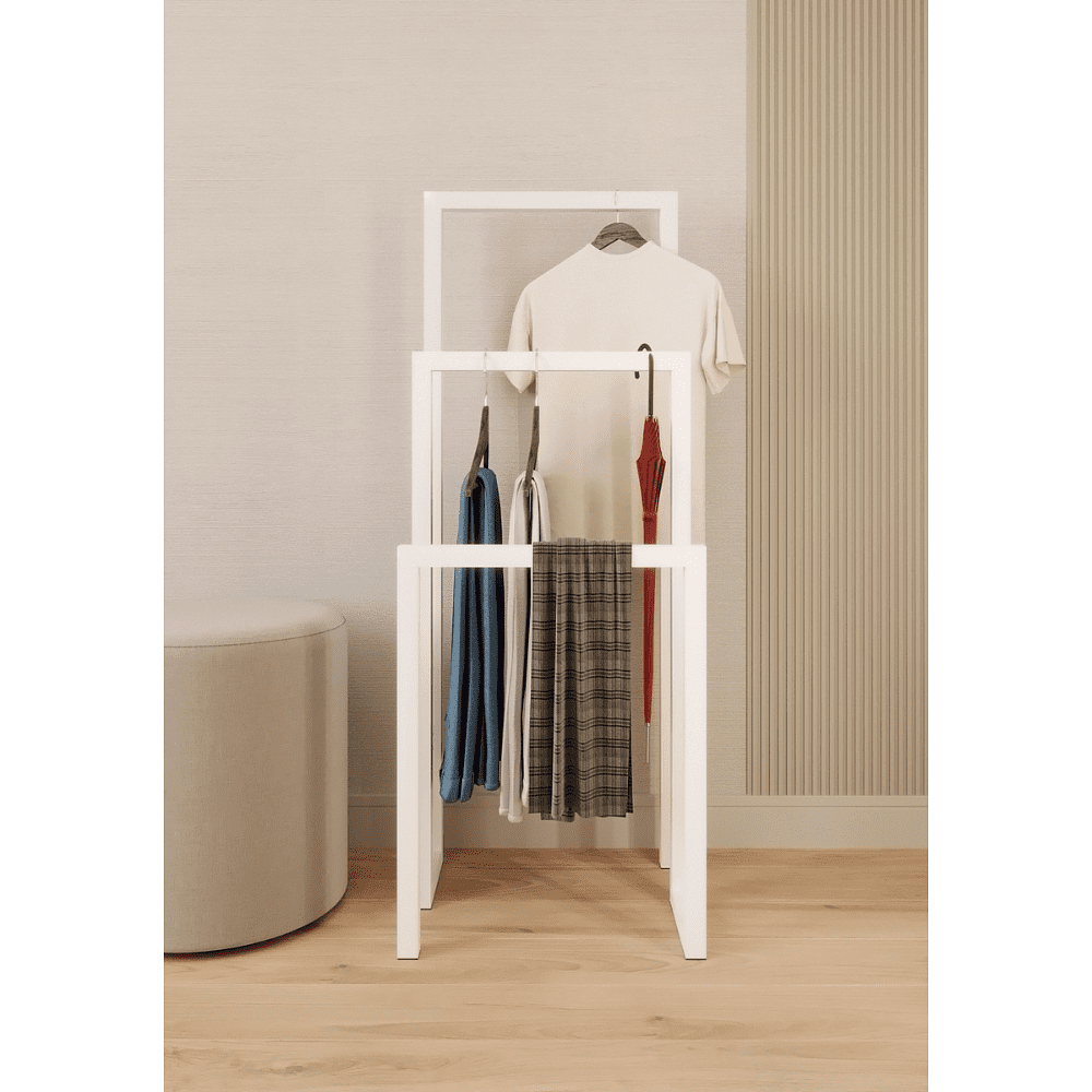 Вешалка напольная ALLERD 120 GEON, белый муар - 2