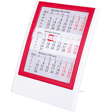 Календарь настольный "9537" 2026-2027, белый, красный