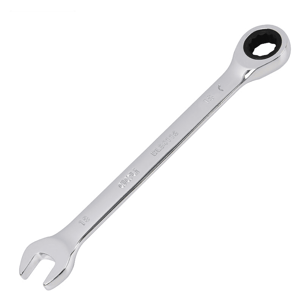 Ключ комбинированный Deli YS EDL34118, 18 мм, с трещоткой, 72 зуба