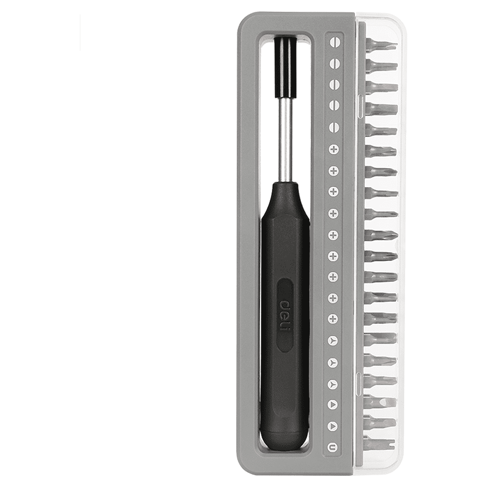 Отвертка с набором прецизионных бит Deli YS EDL241041, 41 предмет