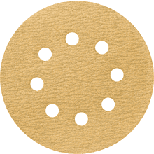 Круг шлифовальный абразивный Krugo Master, 8 отверстий, d125, p.400, 10 штук