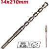 Бур по бетону Deli YS EDH-Y14210, 14 x 210 мм, SDS-PLUS - 2