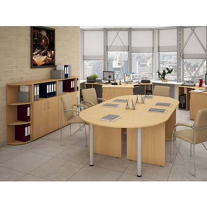 Коллекция Столица шкаф для документов С-215.525, 800х355х1880 мм, бук - 10