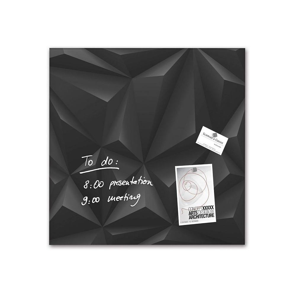Доска "Черный Бриллиант", 48x48 см, черный