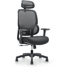 Кресло для руководителя SitZone U-073A сетка, ткань, пластик, черный, -30%