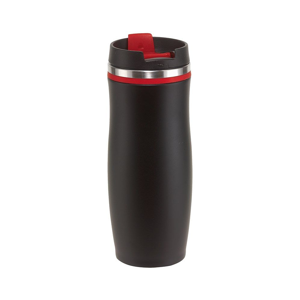Кружка термическая "Dark Crema", металл, пластик, 400 мл, черный, красный