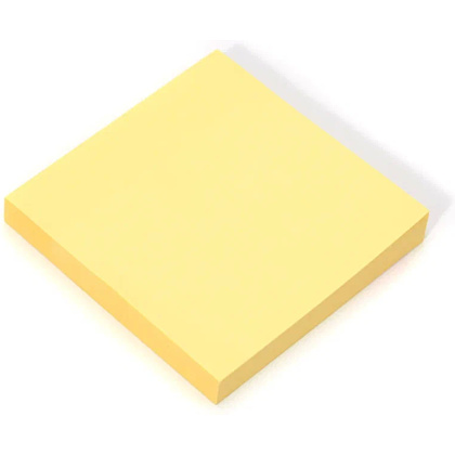 Бумага для заметок на клейкой основе "Yesli", 75х75 мм, желтый пастель - 2