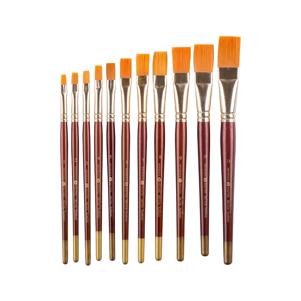 Кисть "Decola", синтетика, плоская, №8 - 3