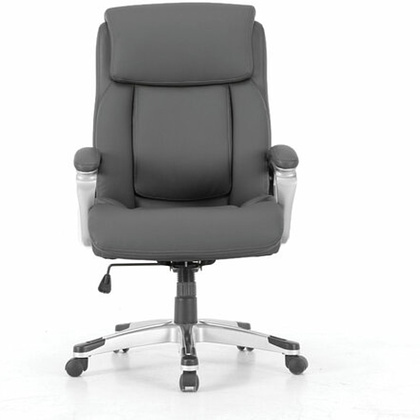 Кресло для руководителя BRABIX PREMIUM "Level EX-527", экокожа, серый, пластик  - 6