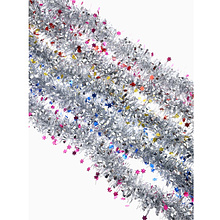 Гирлянда-мишура "Глянец звёзды", d7 см х 2 м, ассорти