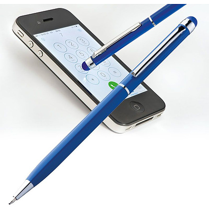 Ручка шариковая автоматическая "New Orleans", 0.7 мм, синий, серебристый, стерж. синий - 3