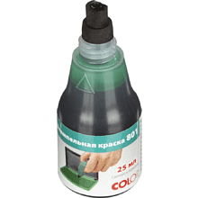 Краска штемпельная "Colop", 25 мл, зеленый