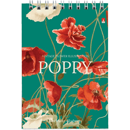 Блокнот   "Цветы. Паттерн", 40 листов , A6 , 94x132 , ассорти - 4