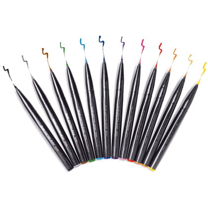 Маркер-кисть "Brush Sign pen Artist", 4 шт - 3