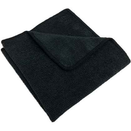 Салфетка из микроволокна, 190 г/м2, 30х30 см, черный, без упаковки