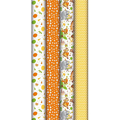 Бумага декоративная в рулоне "Safari", 2x0.7 м, ассорти
