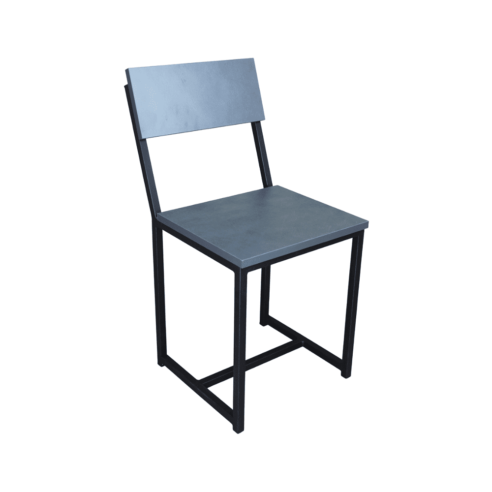 Стул ALLERD RION, металл, ЛДСП, черный муар, Металл Бруклин