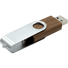 USB Flash 2.0 16 Gb VDF-008, пластик, метал, древесный