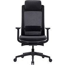 Кресло для руководителя SitZone E-VL002A, сетка, ткань, пластик, черный, -30%