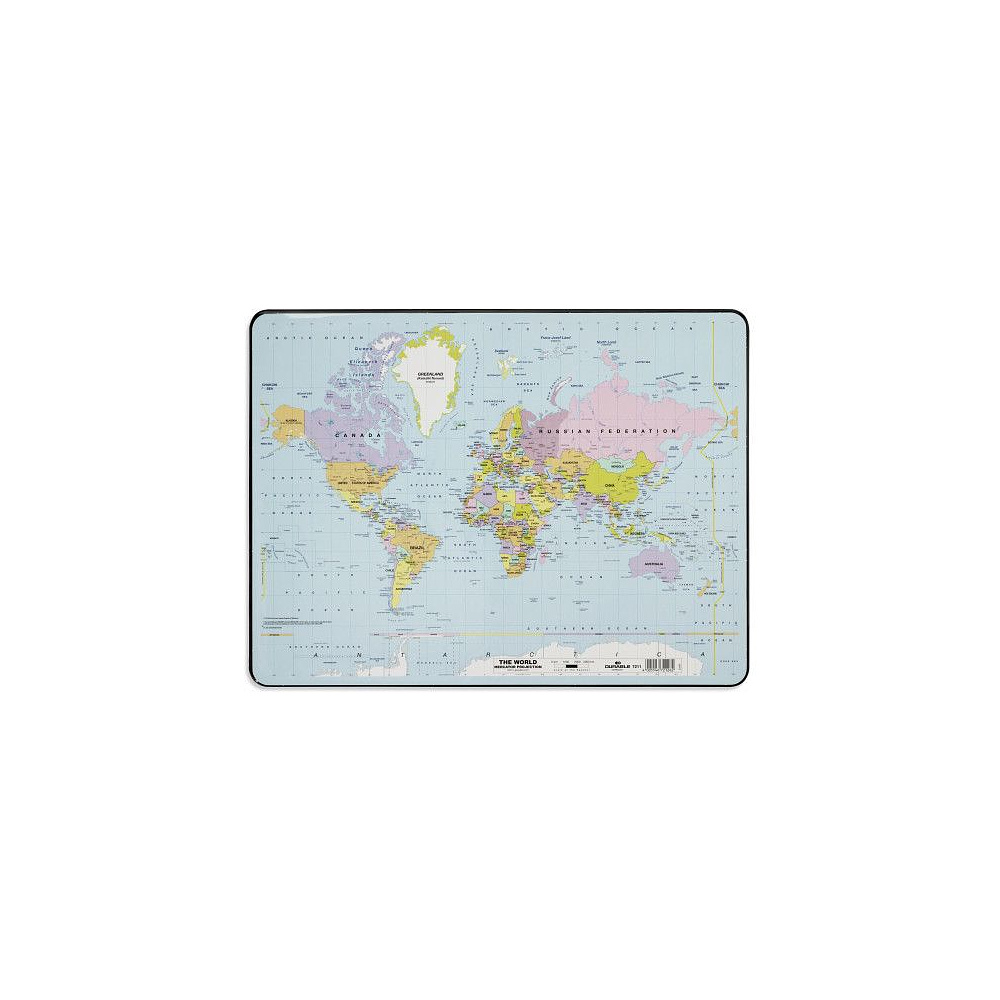 Бювар "Карта мира", 53x40 см, ассорти