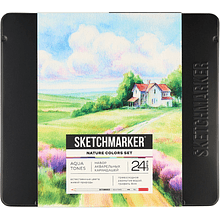 Цветные карандаши акварельные "Sketchmarker Природа"