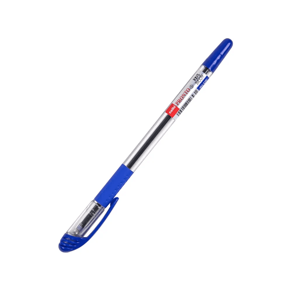 Ручка шариковая "Pronto", 0.5 мм, прозрачный, стерж. синий