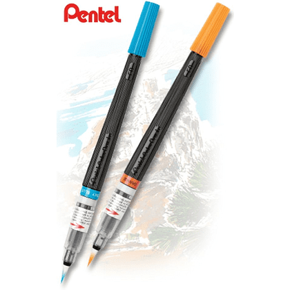 Кисть "Pentel Colour Brush", фиолетовый - 2