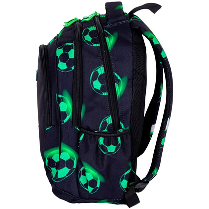 Рюкзак школьный Astra "Neo Football", черный, зеленый - 7