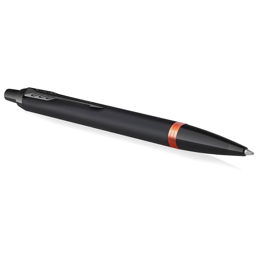 Ручка шариковая автоматическая Parker "IM Vibrant Rings K315", 0,7 мм, черный, оранжевый, стерж. синий - 3