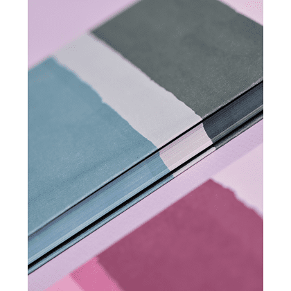 Блокнот "Stripes dusty pink", А5, 96 листов, линейка, розовый, голубой, срез разноцветный - 5