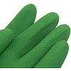 Перчатки латексные хозяйственные Zaubex БИКОЛОР, усиленные, р-р XL, зеленый, желтый - 3