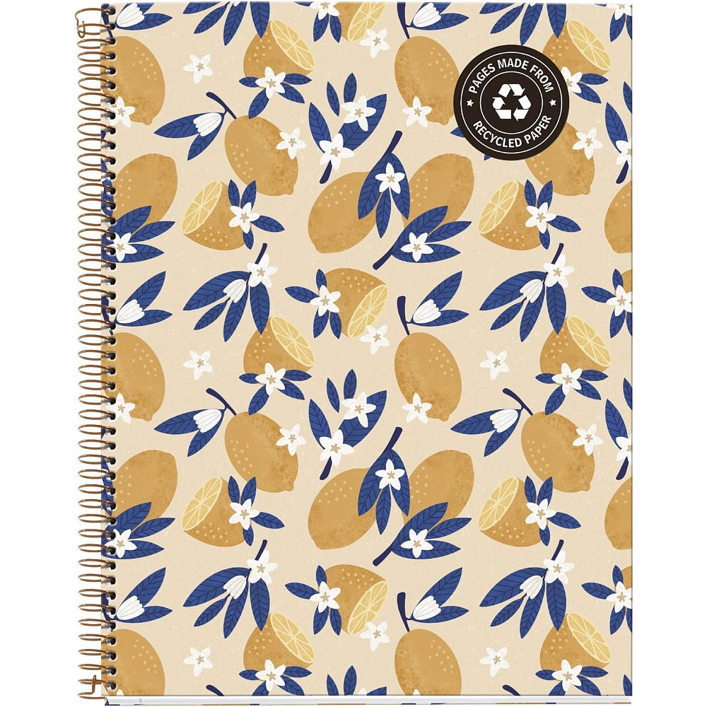 Тетрадь Miquelrius "Sweet Fruits Lemons", А4, 120 листов, клетка, желтый