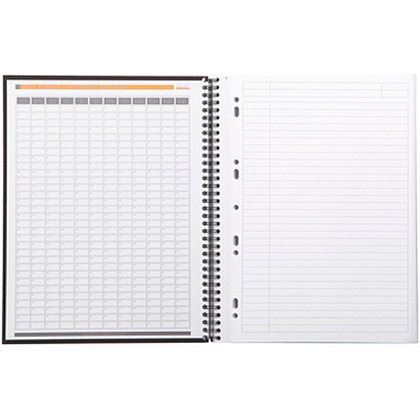 Блокнот "Rhodia", А4+, 80 листов, линейка, черный - 4