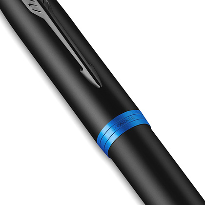 Ручка шариковая автоматическая Parker "IM Vibrant Rings K315", 0,7 мм, черный, синий, стерж. синий - 6