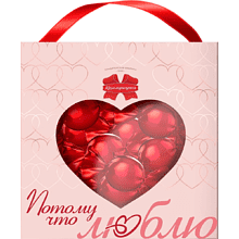 Конфеты в наборе "Потому что люблю", 325 гр.