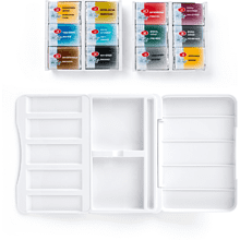 Краски акварельные "Белые ночи Русские сказки", набор 12 цветов, кюветы