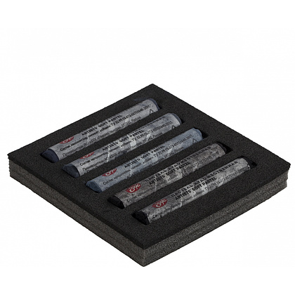 Пастель мягкая "Мастер Класс серые оттенки", набор 5 цветов - 3