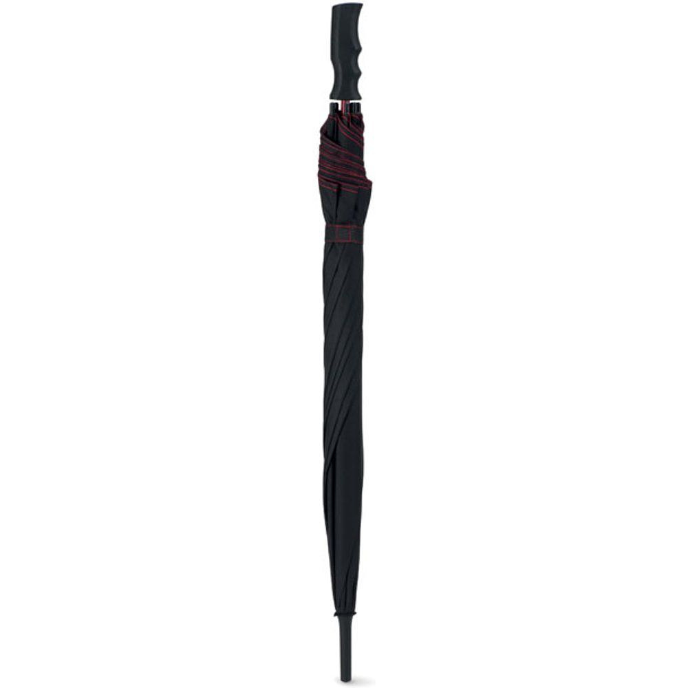 Зонт-трость Skye", 102 см, черный, красный - 2