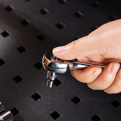 Набор торцевых ключей "Deli" EDL0012T,12 предметов, 5-14 мм, желтый, серебристый - 8