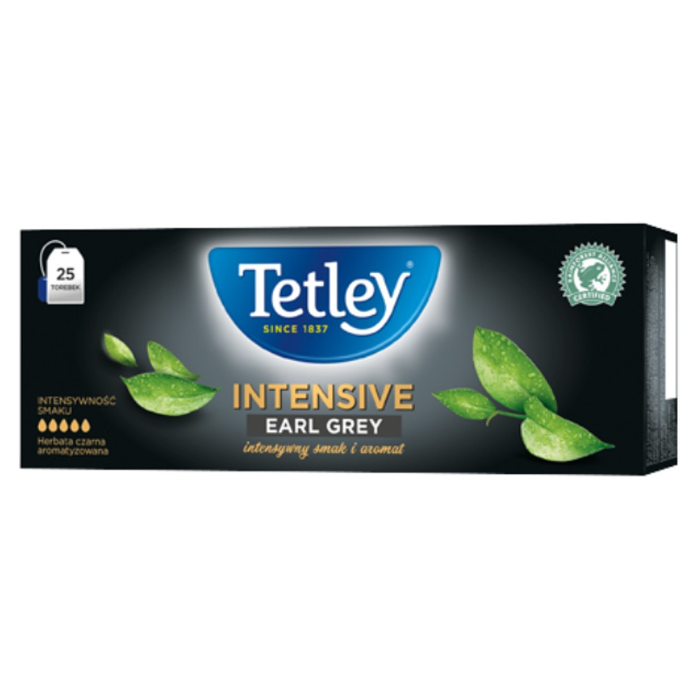 Чай "Tetley" Intensive Earl Grey, 25 пакетиков x2 г, черный