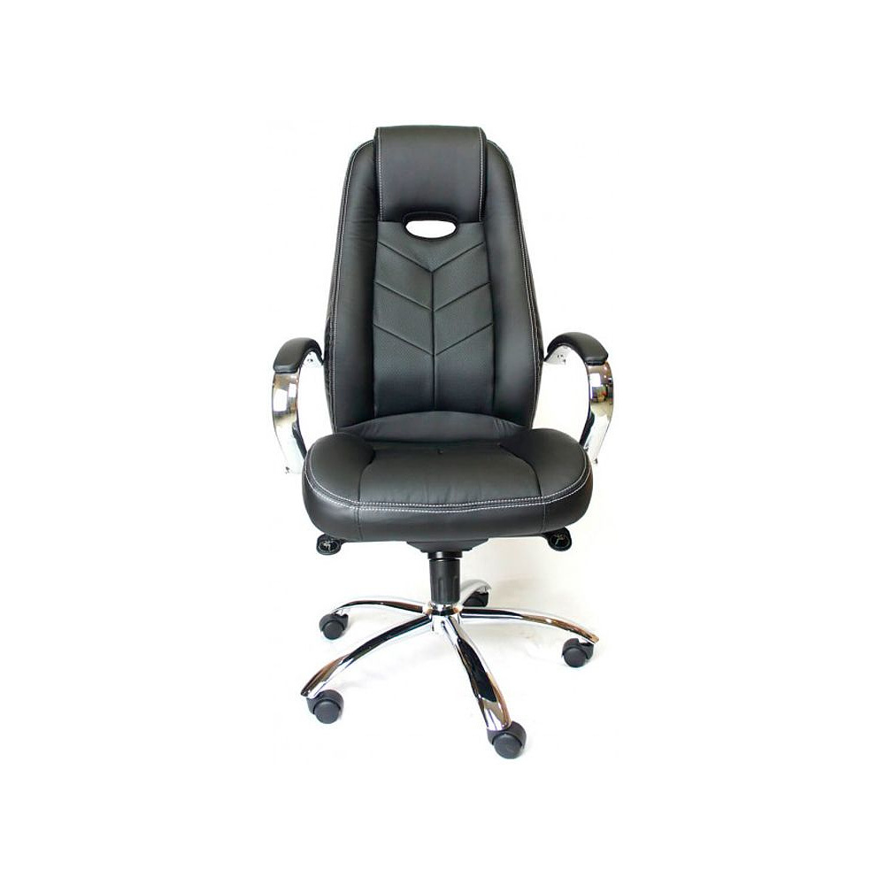 Кресло для руководителя EVERPROF "DRIFT", натуральная кожа, металл, черный - 2
